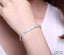 Womens Colorful Zirconia Cube Sleek Tennis Strand Bracelet Strand Bracelets UMODE Official Store Clear Color 17 cm