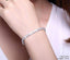 Womens Colorful Zirconia Cube Sleek Tennis Strand Bracelet Strand Bracelets UMODE Official Store Clear Color 19 cm