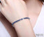 Womens Colorful Zirconia Cube Sleek Tennis Strand Bracelet Strand Bracelets UMODE Official Store Sapphire Color 19 cm