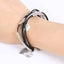 Women’s Multilayer Strand Bracelet With Silver Leaves Strand Bracelets ZOSHI Official Store
