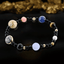 Women’s Natural Stone 9 Planet Strand Bracelet Strand Bracelets Linisorn Jewel Store