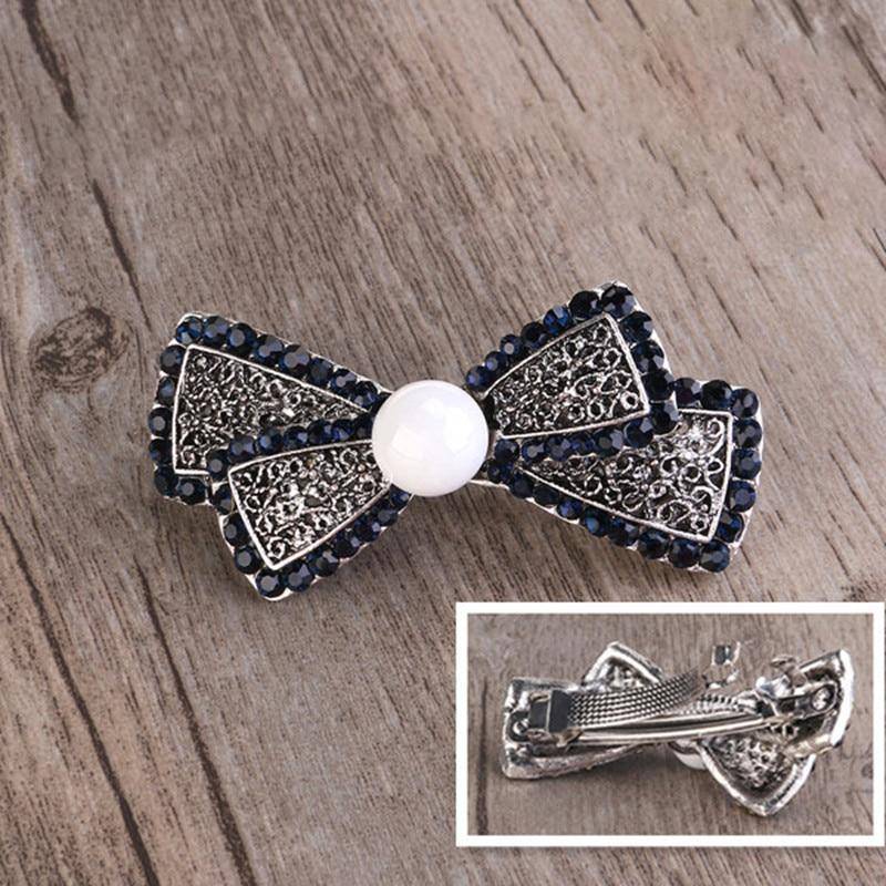 Women's Pearl & Rhinestone Pin Claw Hair Clip Hair Clips & Pins RUIMIO FaceU Store