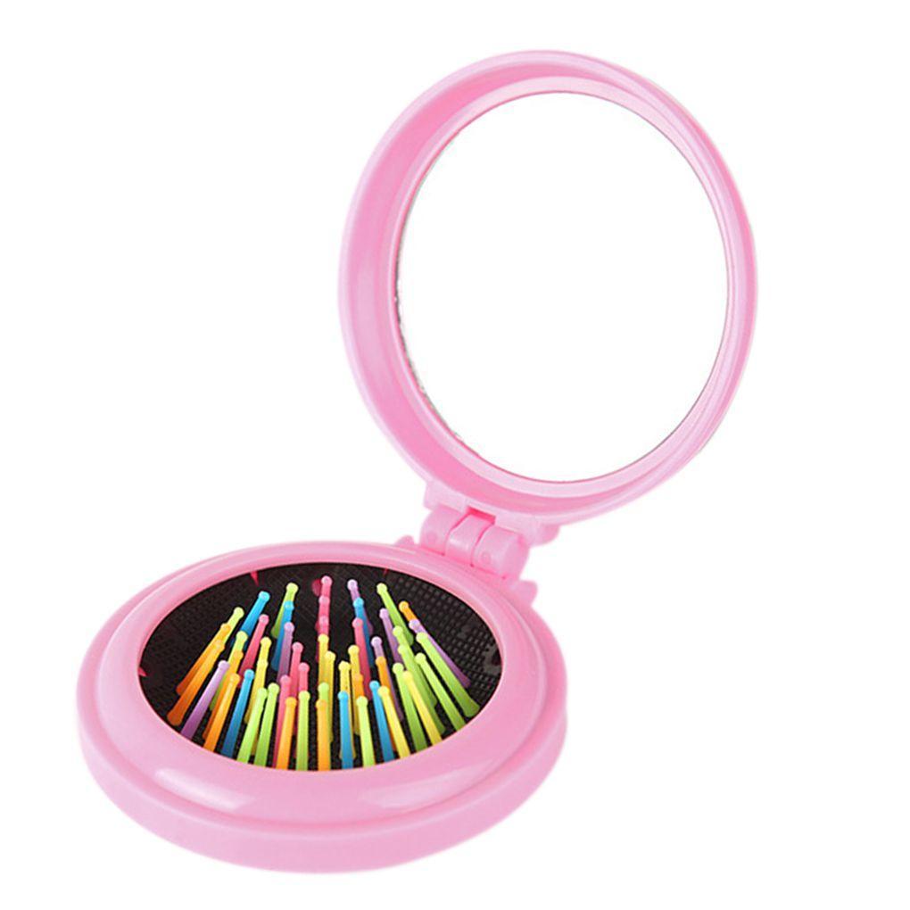 Women's Portable Mini Folding Makeup Hair Brush Combs Run Beauty house