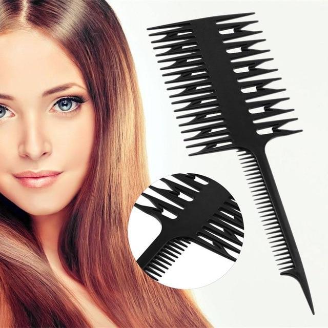 Women's Professional Big Tooth Hair Dyeing Tool Combs freezone8 black