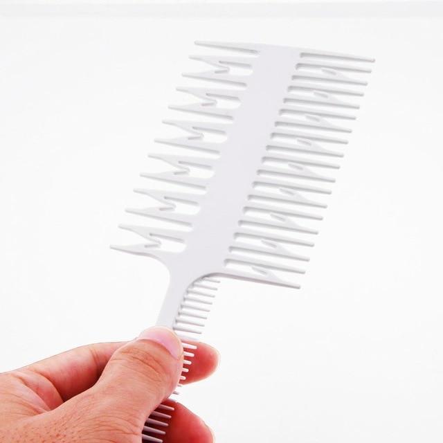 Women's Professional Big Tooth Hair Dyeing Tool Combs freezone8 white