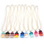 Wood Beaded 3 Layered Cotton Necklace Pendant Necklaces yumfeel Official Store