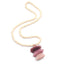 Wood Beaded 3 Layered Cotton Necklace Pendant Necklaces yumfeel Official Store