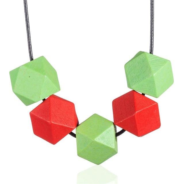 Wooden Beads Long Necklaces Pendant Necklaces Coostuff Official Store K