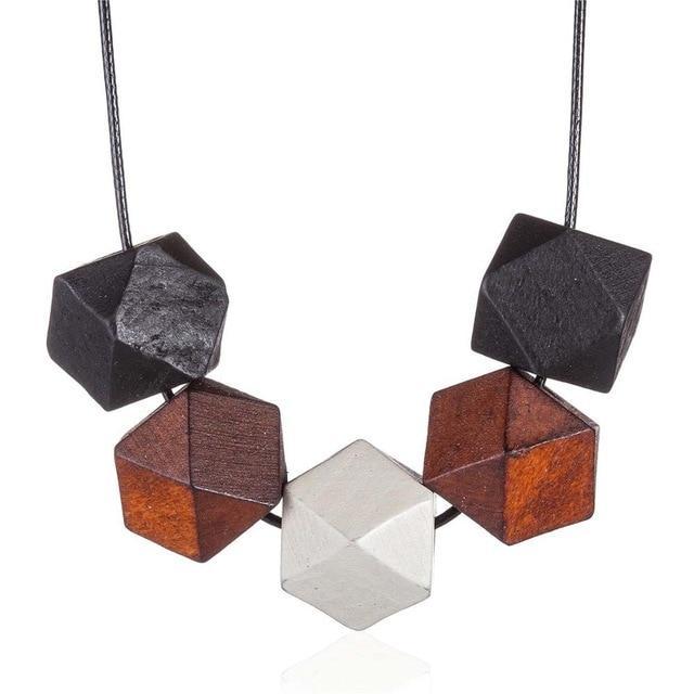 Wooden Beads Long Necklaces Pendant Necklaces Coostuff Official Store L