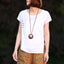 Wooden Pendant Long Necklace Pendant Necklaces Coostuff Official Store
