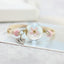 Woven Dried Lucky Flower Glass Beads Bracelet Strand Bracelets LKO Official Store