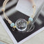 Woven Dried Lucky Flower Glass Beads Bracelet Strand Bracelets LKO Official Store