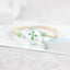 Woven Dried Lucky Flower Glass Beads Bracelet Strand Bracelets LKO Official Store Clover