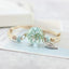 Woven Dried Lucky Flower Glass Beads Bracelet Strand Bracelets LKO Official Store green