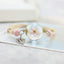 Woven Dried Lucky Flower Glass Beads Bracelet Strand Bracelets LKO Official Store Small pink
