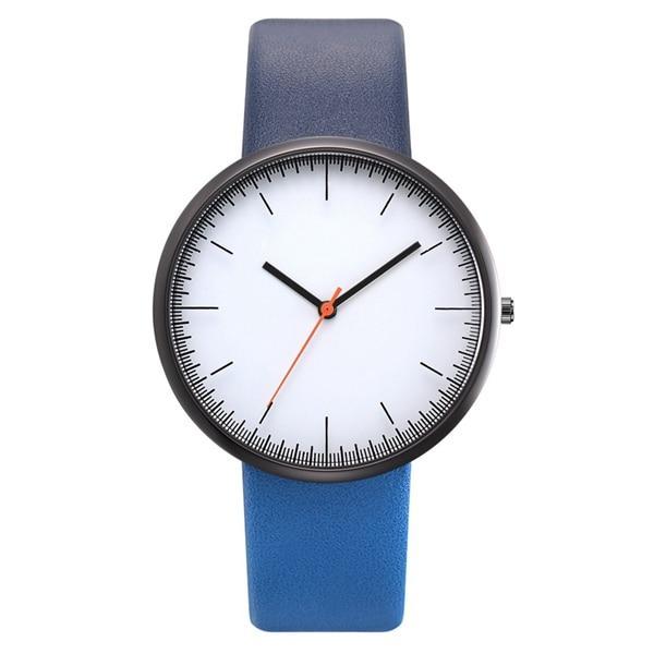 Yuhao Alloy Leather Quartz Watch Women's Watches 77 Queens Store Blue 2