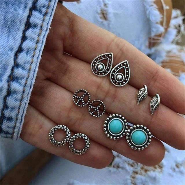 12 Pieces Single Color Simulated Pearl Stud Earrings For Women Stud Earrings KISSWIFE Official Store E748 