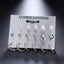 12 Pieces Single Color Simulated Pearl Stud Earrings For Women Stud Earrings KISSWIFE Official Store Silver7 