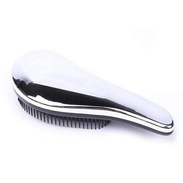 1pc Electroplate Detangling Hair Comb for Salon Styling Women Combs OSHIONER Online Store Big size Sliver 