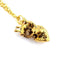 3D Simulation Necklace with Heart Design Pendant Necklaces The home of beautiful ornaments Gold 