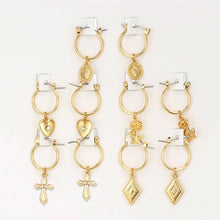 5 Pairs Round Hoop Earrings Hoop Earrings VIVILADY Official Store