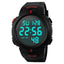 5Bar Waterproof Digital Watch Digital Watches Skmei official store Red 