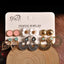 6 Pairs Party Earrings Set Stud Earrings Love a act the role ofing 