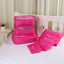 6 PCs Set High Quality Oxford Cloth Luggage & Travel Bag Travel Accessories Looking for the ownerof bag. Store Rose red 