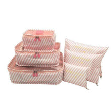 6 PCs Set High Quality Oxford Cloth Luggage & Travel Bag Travel Accessories Looking for the ownerof bag. Store stripe 