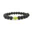 8mm Black Lava Stone Beaded Unisex Yoga Bracelet Strand Bracelets MARC KATE Official Store Black green yellow 