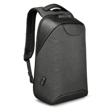 Anti-Theft USB Charging Laptop Backpack for Boys Backpacks tigernu Official Store Black grey
