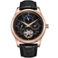 Automatic Tourbillon Leather Casual Mechanical Watch For Men Mechanical Watches LIGE Global No. 2 Store gold black 