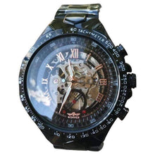 Bezel Golden Skeleton Design Waterproof Mechanical Watch For Men Mechanical Watches GMT