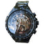 Bezel Golden Skeleton Design Waterproof Mechanical Watch For Men Mechanical Watches GMT 