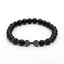 Black Hematite Bead Strand Bracelet For Men With Crown Strand Bracelets HelloLeo B0200335 