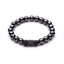 Black Hematite Bead Strand Bracelet For Men With Crown Strand Bracelets HelloLeo B020213 