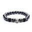 Black Hematite Bead Strand Bracelet For Men With Crown Strand Bracelets HelloLeo B020334 