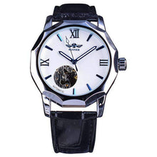 Blue Ocean Geometry Design Skeleton Dial Mechanical Watch For Men Mechanical Watches GMT