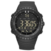 Bluetooth Fitness Tracker LED Display Digital Watch For Men Digital Watches OuYang Top Watch store Black