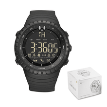 Bluetooth Fitness Tracker LED Display Digital Watch For Men Digital Watches OuYang Top Watch store Black with box