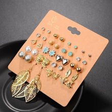 Brincos Mixed Crystal Stud Earrings Stud Earrings DanZe Accessories Store E0689 