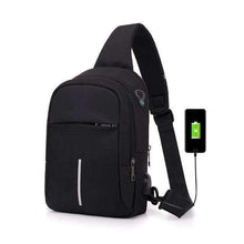 Business Style Oxford Solid Shoulder Crossbody Bag for Men Crossbody Bags Fengdong Company Store black