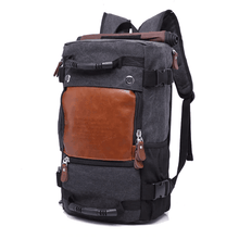 Canvas Polyester Travel Luggage Backpack for Male Backpacks HCSJbuying Store Black 