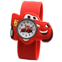 Cartoon Car Silicone Tape Patted Quartz Children’s Watch Children's Watches Li You 's Store Red