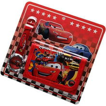 Cartoon Car Story Wallet Quartz Leather Children's Watch Set Children's Watches Li You 's Store