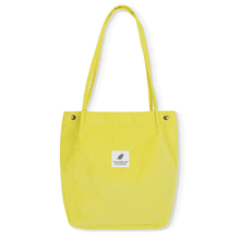 Casual Folding Reusable Cotton Shoulder Bag for Women Shoulder Bags Mary's Purse Store Light Yellow