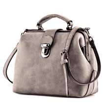 Casual Luxury Fashioned Matte Leather Shoulder Bag for Women Shoulder Bags TANGYUE Official Store Gray 