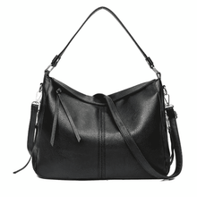 Casual Tote Large Fashioned Leather Shoulder Bag for Women Shoulder Bags Kmffly bags franchise Shop Store Black vintage bag