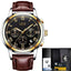 Chronograph Full Steel Water Resistant Men's Quartz Watch Quartz Watches LIGE Official Store 