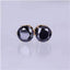 Colorful Zirconia Crystal Stud Earrings For Women Stud Earrings wproduby Official Store gold black 
